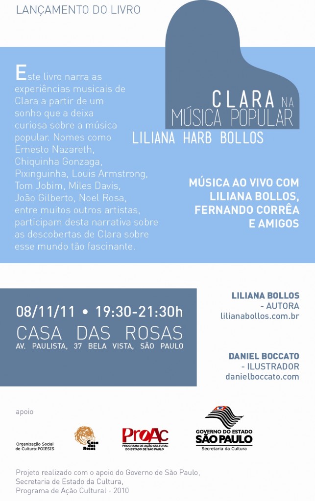 Convite: Clara na Música Popular